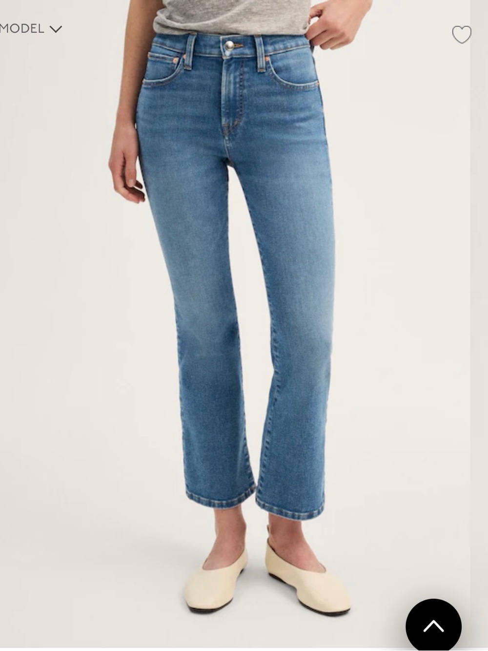 Madewell Medium Blue Cropped Straight Jeans Size 27